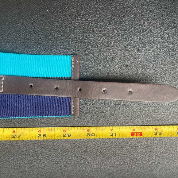 Belt Elastic,stretchable Navy blue/Turquoise - Picture 6 of 7
